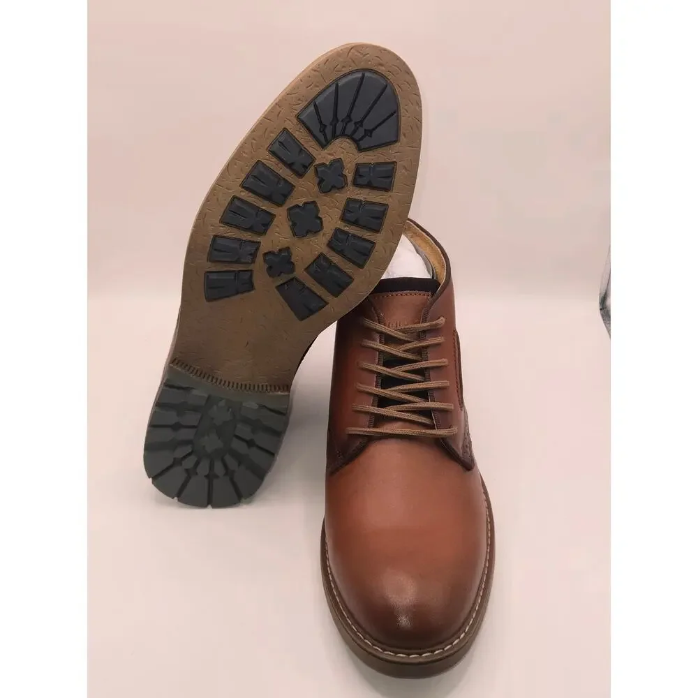 Men’s Brown Leather Chukka Oxford Dress Boots Size 9.5 New Without Box